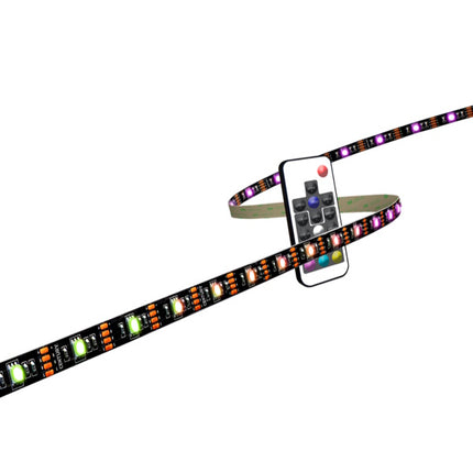CENTURY STRISCIA LED DA MT2 RGB CON TELECOMANDO PER TV 5V ART. KIT TV55