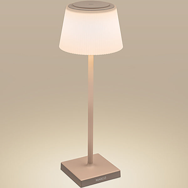 CENTURY LAMPADA DA TAVOLO LED MARGO' RICARICABILE TORTORA
