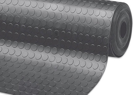 LASTRA IN GOMMA CON BOLLE GRIGIA SPESSORE MM3 ALTEZZA MM1200 AL MTL