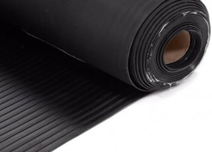 LASTRA IN GOMMA CENTORIGHE NERA SPESSORE MM3 ALTEZZA MM1200 AL MTL