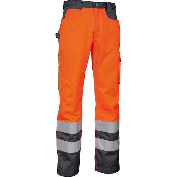 COFRA PANTALONE ALTA VISIBILITA&apos; LIGHT ARANCIO FLUO/ANTRACITE