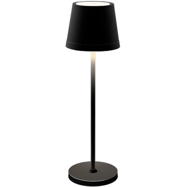 CENTURY LAMPADA DA TAVOLO LED LUME PLUS RICARICABILE NERA