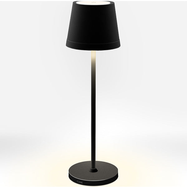 CENTURY LAMPADA DA TAVOLO LED LUME PLUS RICARICABILE NERA