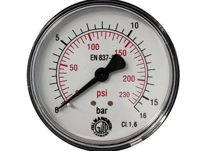 ITALMANOMETRI MANOMETRO D.MM 63 POSTERIORE DA 1/4&quot;