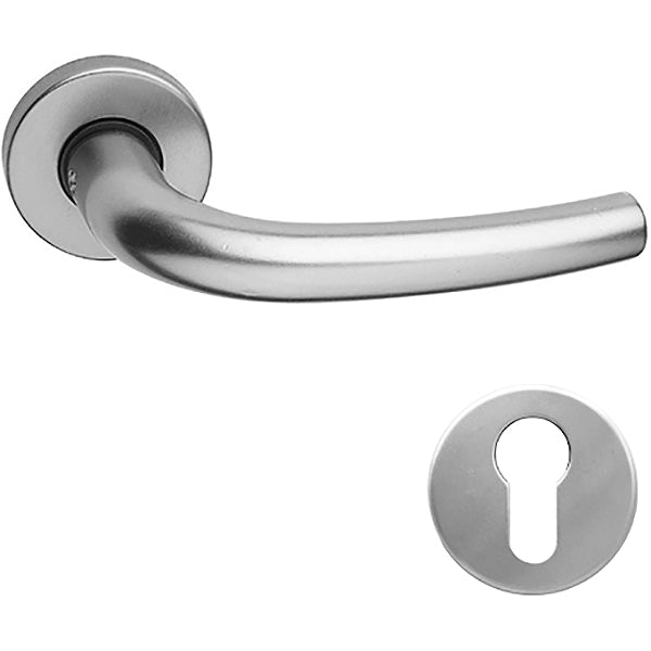 COTTALI OMEGA MANIGLIA PER PORTA ROSETTA + BOCCHETTA YALE ALLUMINIO