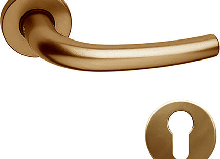 COTTALI OMEGA MANIGLIA PER PORTA ROSETTA + BOCCHETTA YALE ALLUMINIO