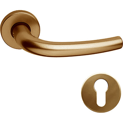 COTTALI OMEGA MANIGLIA PER PORTA ROSETTA + BOCCHETTA YALE ALLUMINIO