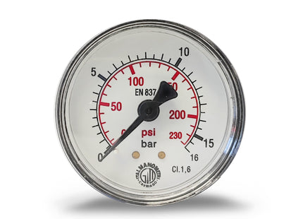 ITALMANOMETRI MANOMETRO D.MM 50 POSTERIORE DA 1/8" BAR 0/16