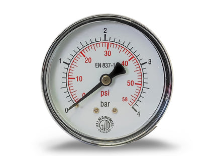 ITALMANOMETRI MANOMETRO D.MM 63 POSTERIORE DA 1/4&quot;