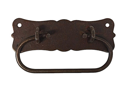 METAL STYLE MANIGLIA CON FERMO FERRO ANTICATO MM 55X105