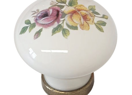 METAL STYLE POMOLO PER MOBILI IN CERAMICA AVORIO D.MM31X26