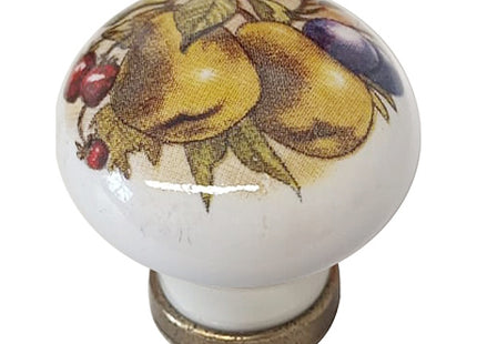 METAL STYLE POMOLO PER MOBILI IN PORCELLANA FLORENCE D.MM30*