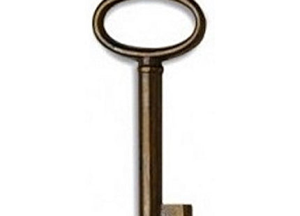 METAL STYLE CHIAVE IN OTTONE PER MOBILI MM34X71