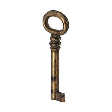 METAL STYLE CHIAVE IN ZAMA OTTONE ANTICATO MM29X77