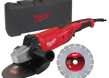 MILWAUKEE SMERIGLIATRICE ANGOLARE AG 22-230 D-SET DMS MM230 2200W(V1/23)