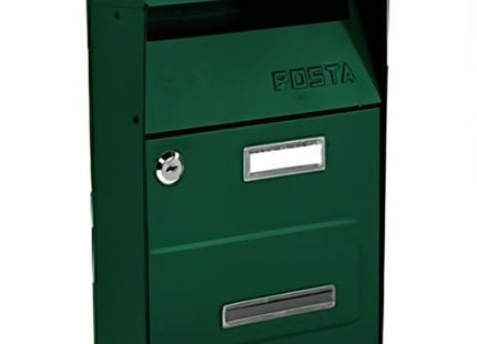TECHNOMAX CASSETTA POSTALE MIMOSA IN ACCIAIO VERDE MM215x105x330