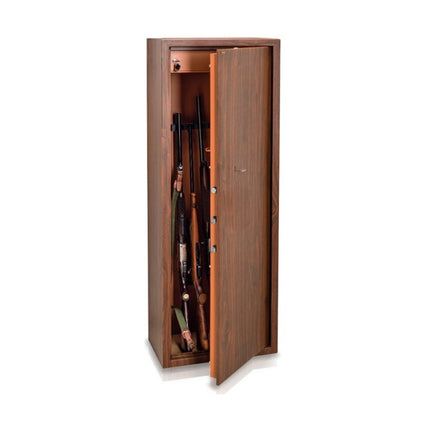 TECHNOMAX ARMADIO PORTAFUCILI A CHIAVE EFFETTO LEGNO MOD. TCL
