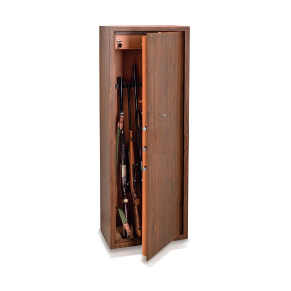 TECHNOMAX ARMADIO PORTAFUCILI A CHIAVE EFFETTO LEGNO MOD. TCL