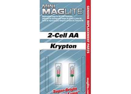 MAG-LITE LAMPADINE DI RICAMBIO MOD. 2-CELL AA KRYPTON