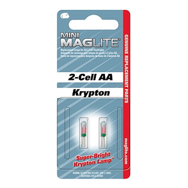 MAG-LITE LAMPADINE DI RICAMBIO MOD. 2-CELL AA KRYPTON