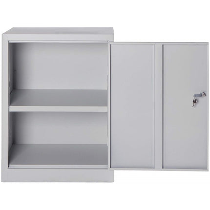 MOBILE IN METALLO MINI CON 1 ANTA E 1 PIANO MM 570X380X800 GRIGIO