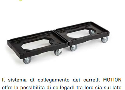 IMILANI CARRELLO PORTACASSE MOTION IN POLIPROPILENE NERO MM594X396X173H