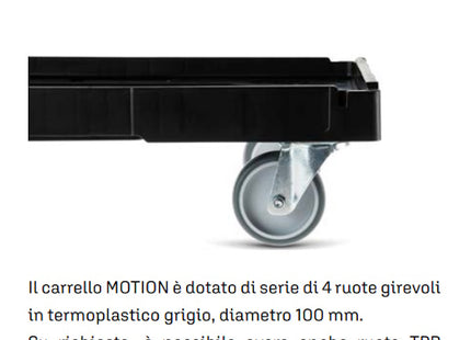 IMILANI CARRELLO PORTACASSE MOTION IN POLIPROPILENE NERO MM594X396X173H