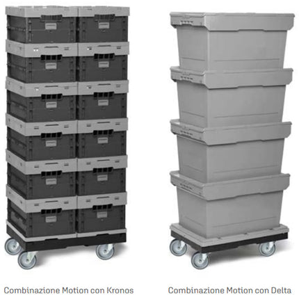 IMILANI CARRELLO PORTACASSE MOTION IN POLIPROPILENE NERO MM594X396X173H