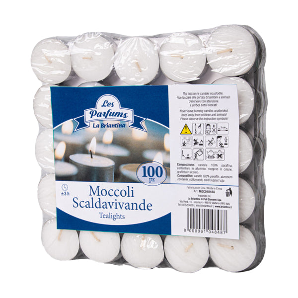 LA BRIANTINA MOCCOLI SCALDAVIVANDE BIANCHI CONFEZIONE DA PZ.30