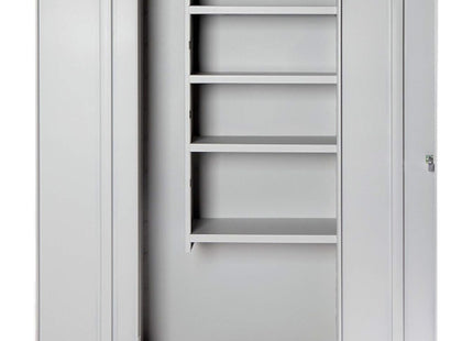 MOBILE IN METALLO PORTASCOPE CON 2 ANTE MM 770X380X1760 GRIGIO