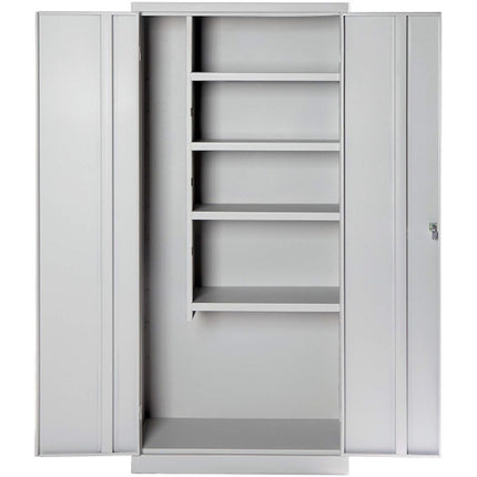 MOBILE IN METALLO PORTASCOPE CON 2 ANTE MM 770X380X1760 GRIGIO