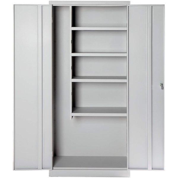 MOBILE IN METALLO PORTASCOPE CON 2 ANTE MM 770X380X1760 GRIGIO