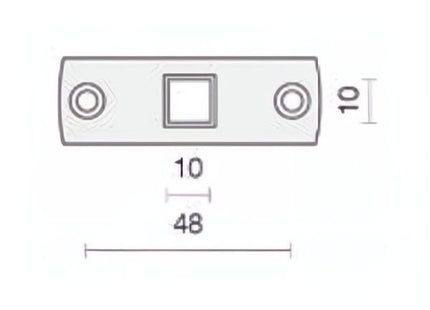 COMUNELLO STAFFA CON PERNO QUADRO PER SHOWIN S35/S45
