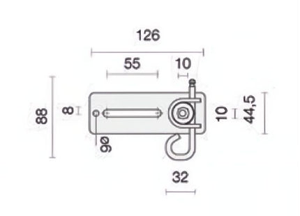 COMUNELLO STAFFA REGOLABILE CON COPIGLIA PER SHOWIN S35/S45