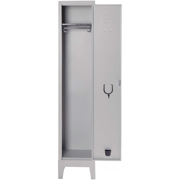 MOBILE IN METALLO SPOGLIATOIO 1 POSTO MM 360X330X1800 GRIGIO
