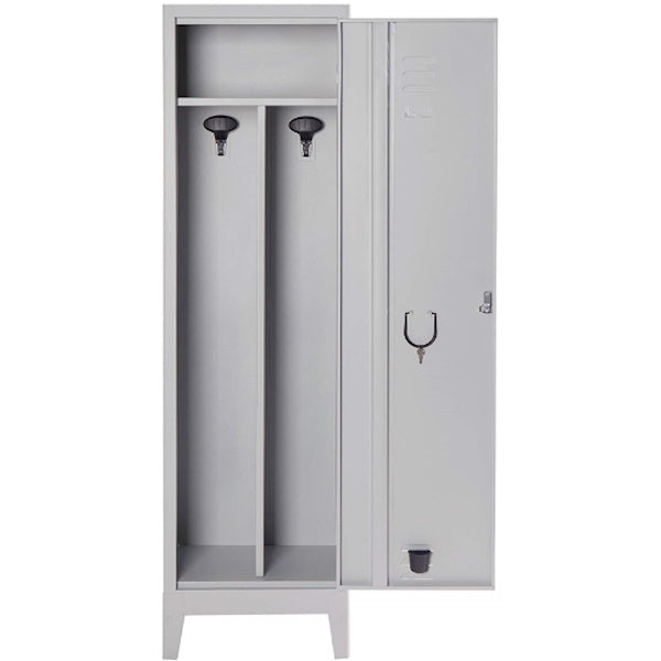 MOBILE IN METALLO SPOGLIATOIO SPORCO/PULITO MM500X380X1800 GRIGIO