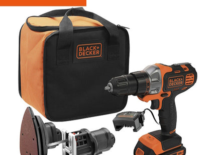 BLACK+DECKER KIT UTENSILE MULTIEVO 18V 1,5AH ART. MT218S1A-QW*