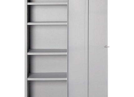 MOBILE IN METALLO TUTTOPIANI 1 ANTA E 4 PIANI MM 570X380X1760 GRIGIO