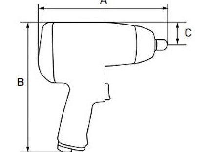 AIRMARTIN AVVITATORE PNEUMATICO AD IMPULSI PISTOLA DA 1/2" 1085NM