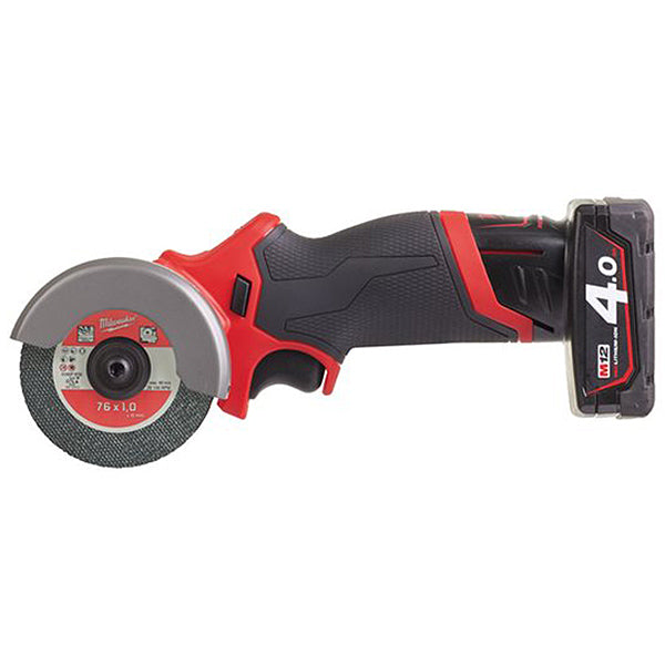 MILWAUKEE MINI SMERIGLIATRICE/TRONCATRICE BATTERIA M12 FCOT-422X