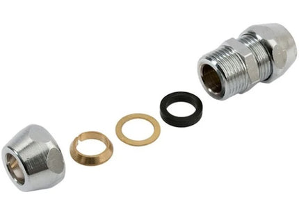 IDRO-BRIC DOPPIO NIPPLE COMPLETO DI GUARNIZIONI 3/8"X10X10