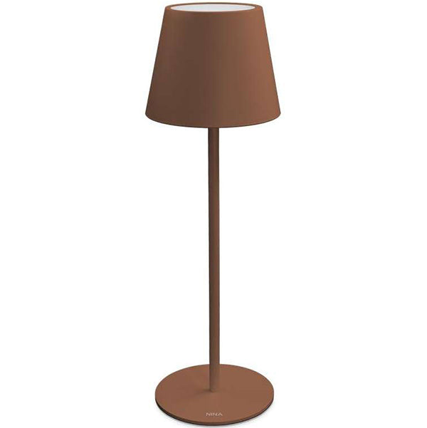 CENTURY LAMPADA DA TAVOLO ECOLIGHT NINA RICARICABILE CORTEN