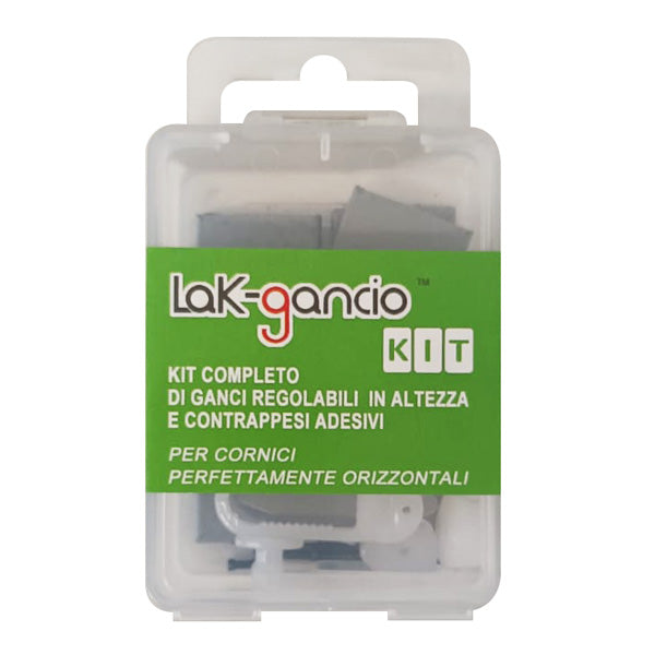 LAK-GANCIO GANCI APPENDI QUADRI REGOLABILI IN ALTEZZA MOD. KIT CONF.PZ6