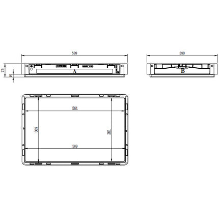 IMILANI CASSETTA IN PLASTICA NEXIT MM600X400X 75H GRIGIO