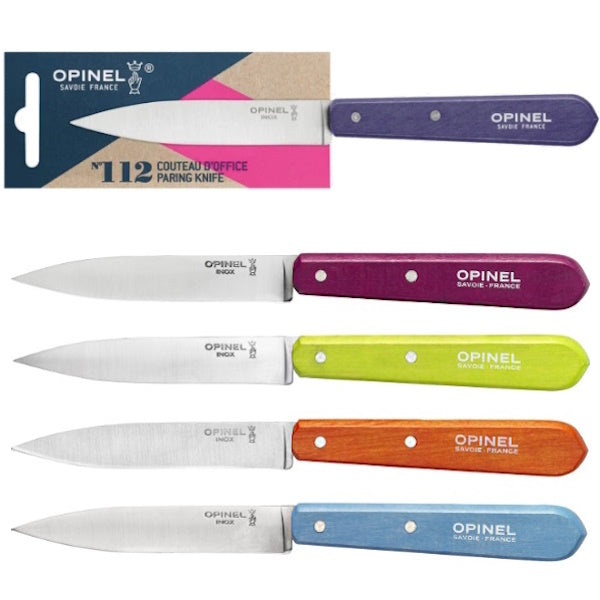 OPINEL COLTELLO CUCINA SPELUCCHINO POP MANICO COLORATO LAMA INOX CM10