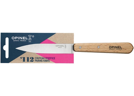 OPINEL COLTELLO CUCINA SPELUCCHINO MANICO IN FAGGIO LAMA INOX CM10