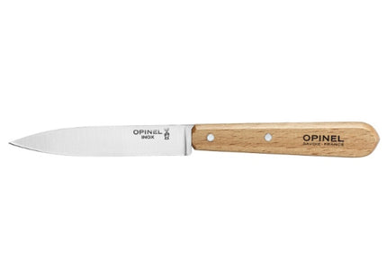 OPINEL COLTELLO CUCINA SPELUCCHINO MANICO IN FAGGIO LAMA INOX CM10