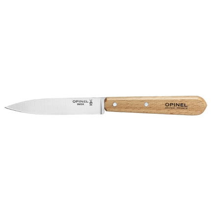 OPINEL COLTELLO CUCINA SPELUCCHINO MANICO IN FAGGIO LAMA INOX CM10