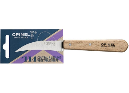 OPINEL COLTELLO CUCINA PER VERDURE MANICO IN FAGGIO LAMA INOX CM 7