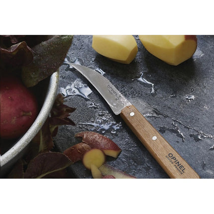 OPINEL COLTELLO CUCINA PER VERDURE MANICO IN FAGGIO LAMA INOX CM 7